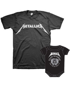 Duo-rocksæt | Metallica Far T-shirt & Metallica-babybody